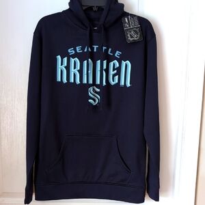 Seattle Kraken NHL Hockey Navy Blue Hoodie. NEW With Tags